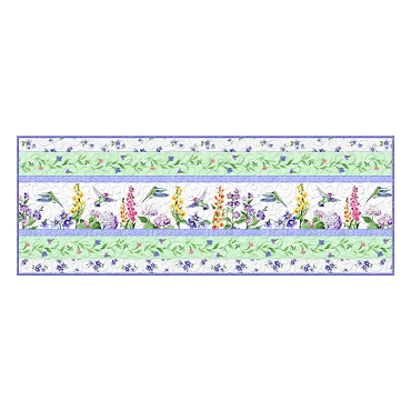 Basic Table Runner #6 using Floral Flutter Fabric